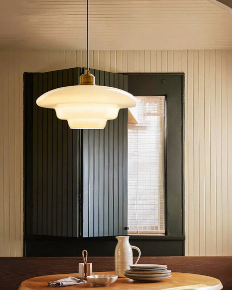 LyraCloud Pendant Light brass accents close-up - OpalDwell