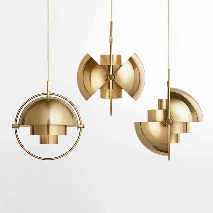 Scandinavian stacked pendant light design