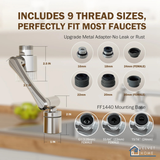 Smart water filter faucet for modern kitchen decor