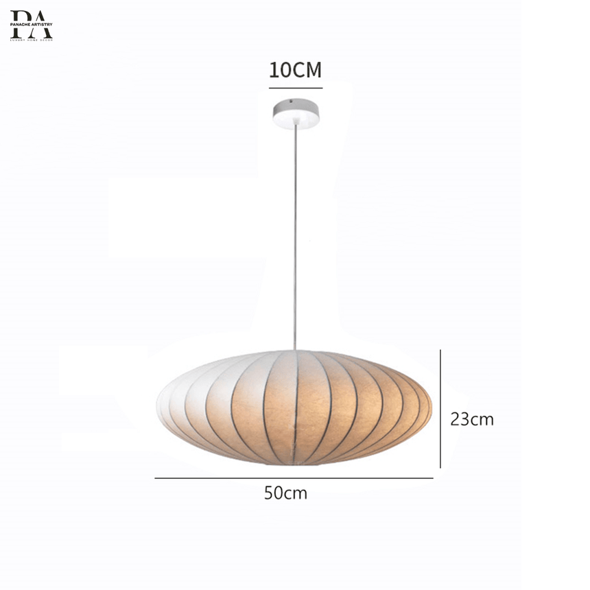 Aurelle Metal Pendant Light dimensions and design detail | OroDwell