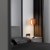Stone pendant light warm white glow scene