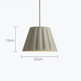 Cement pendant light dimensions size reference
