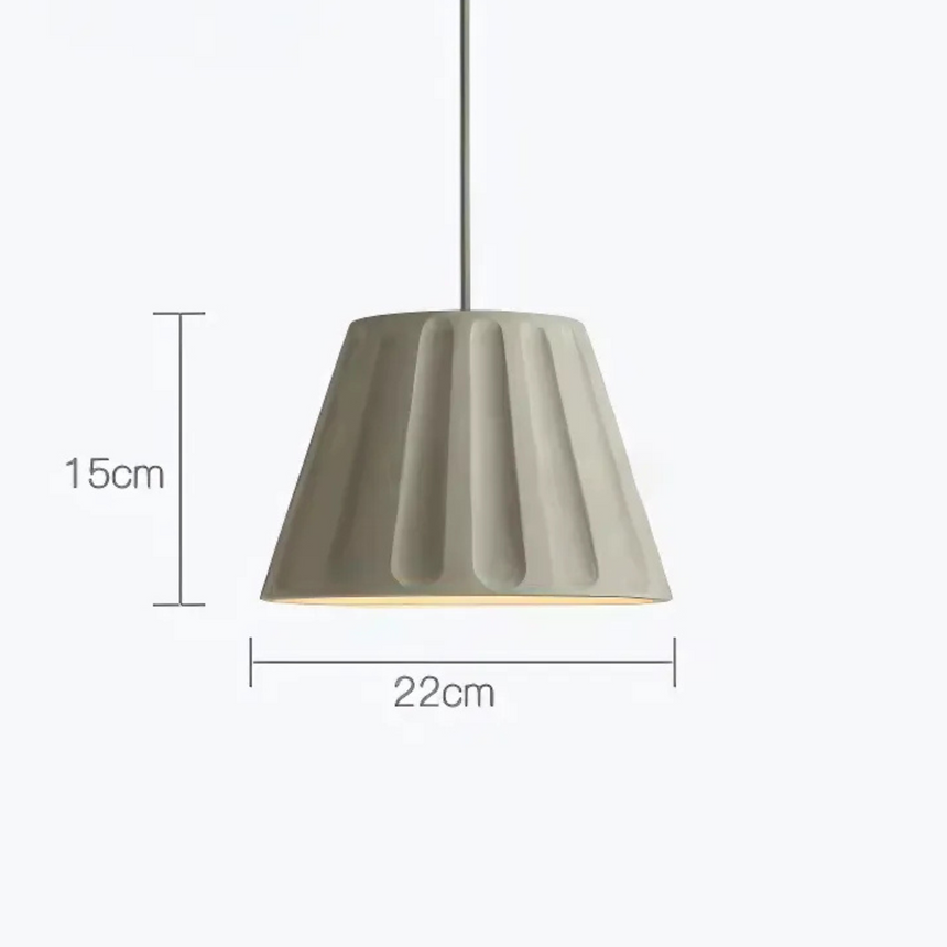 Cement pendant light dimensions size reference