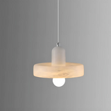 Elara Marble Pendant Light – hand-knitted design | OroDwell