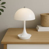 Mushroom table lamp with soft warm ambient lighting