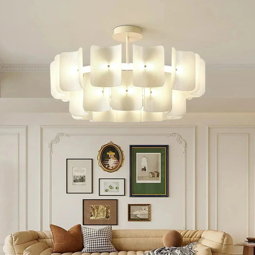 Calista Chandelier Tricolor Adjustable Light Design