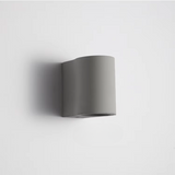 Warm glow wall sconce for outdoor space