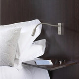 LED wall lamp gold finish adjustable chain detail