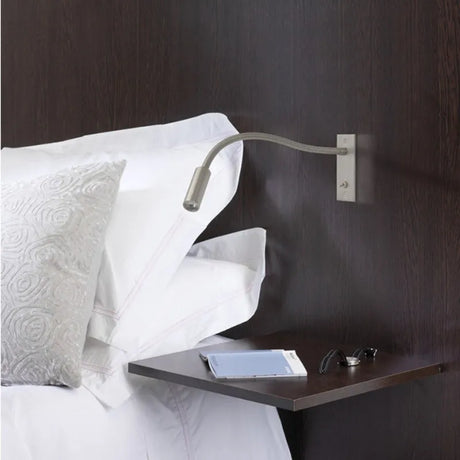 LED wall lamp gold finish adjustable chain detail