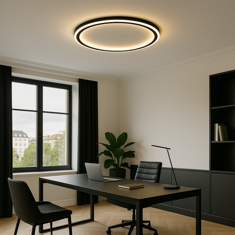 Scandinavian Ceiling Light Detail Shot