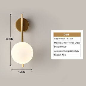 Wall Light Installed for Warm Living Room Glow