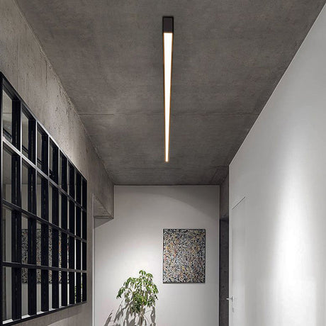 Noirline Black Linear Ceiling Light overall product view - OpalDwell