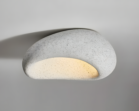 Modern sculptural ceiling lamp for living spaces