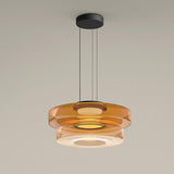 Glass Pendant Light Two-Layer Design Detail