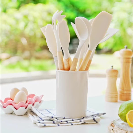 CulinaPro Silicone Cooking Tool Set for everyday meal prep - OpalDwell