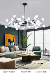 shadeless pendant light close-up detail