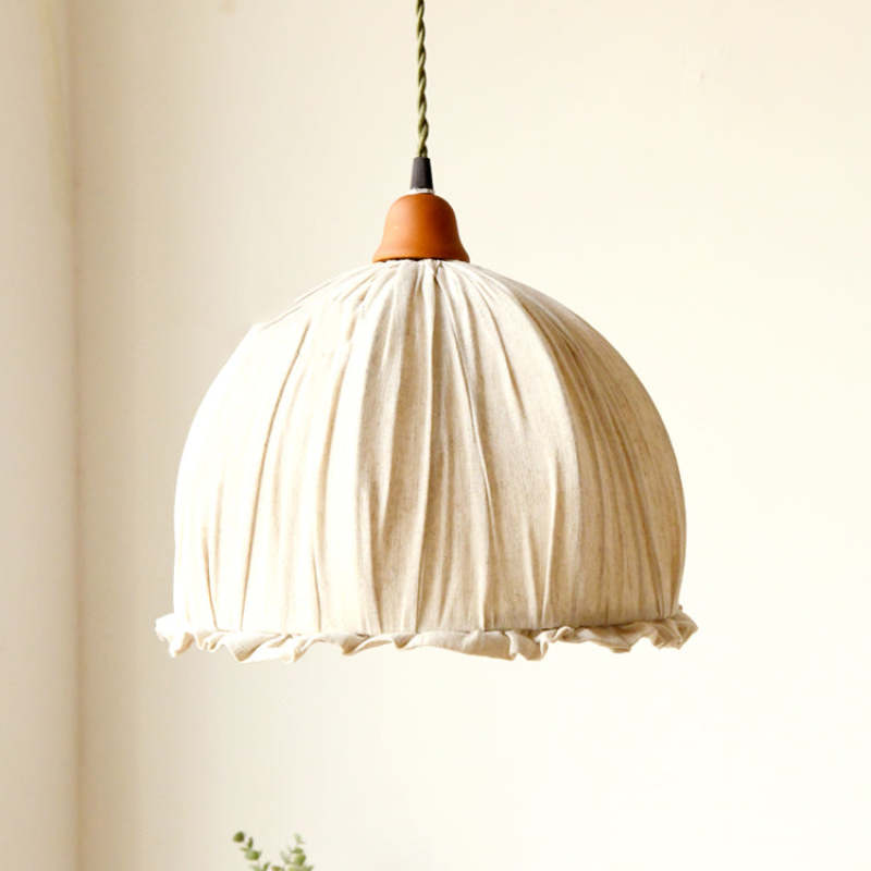 Linen Pendant Light for Scandinavian Interiors