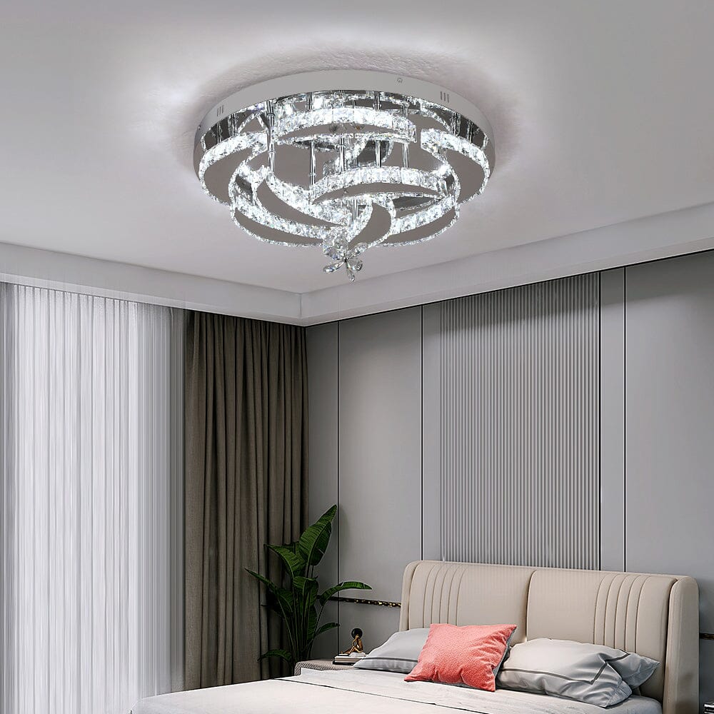 Crystal Tier Ceiling Chandelier for Living Room