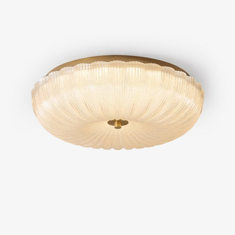 Nyra Ripple Glass Ceiling Light Sleek Modern Glow