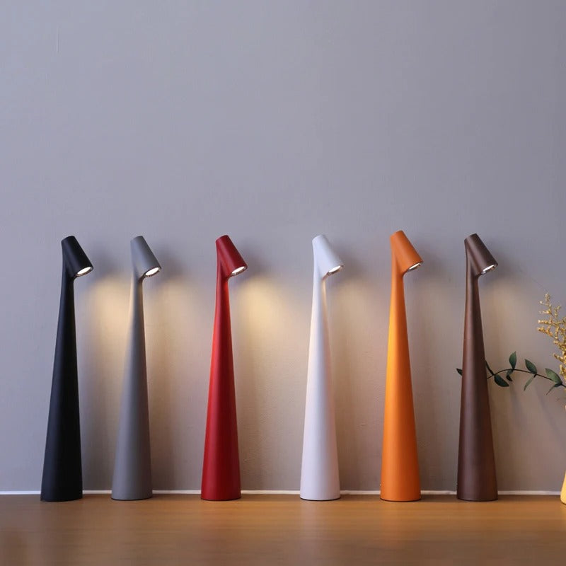 Nordic minimalist cordless rechargeable table lamp for living rooms