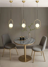 Eira Scandinavian Glass Pendant Light for Kitchen