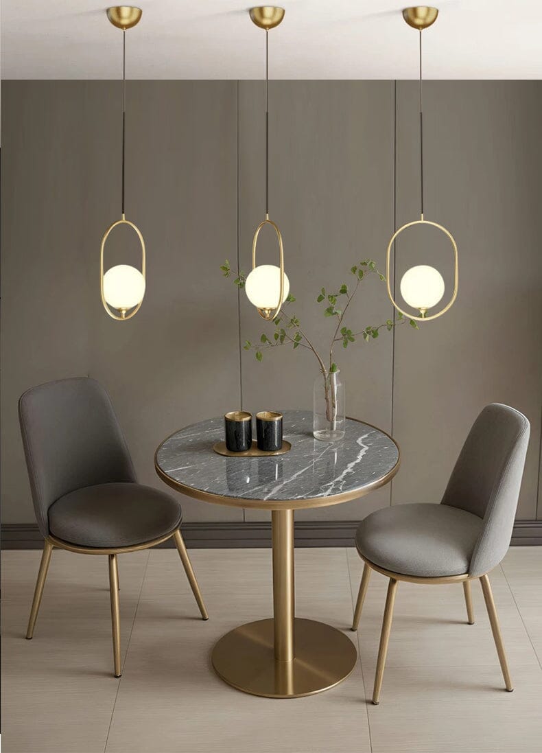 Eira Scandinavian Glass Pendant Light for Kitchen