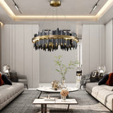 Steel Chandelier for Living Room Accent Piece