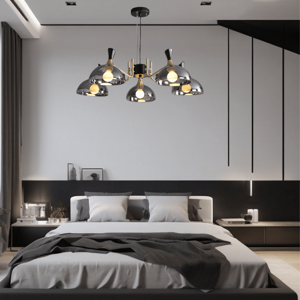 glass chandelier led soft ambient glow for decor