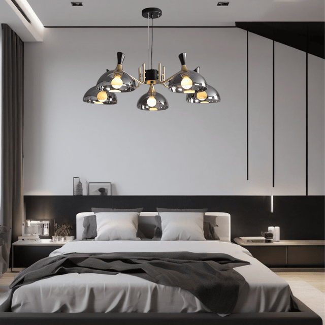 glass chandelier led soft ambient glow for decor