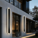 Entryway lighting fixture for exterior walls
