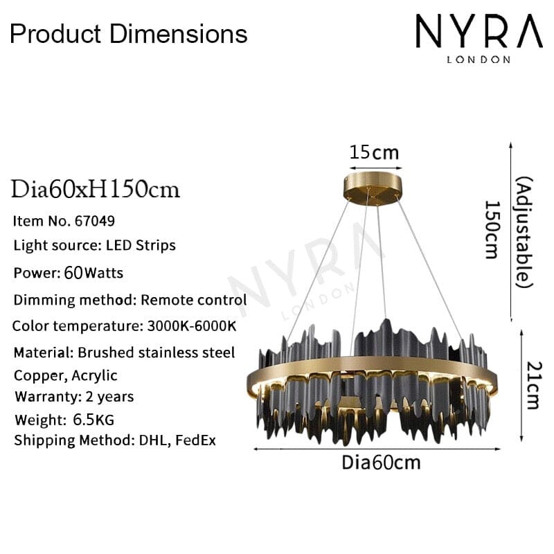 Steel Chandelier Flush Mount Installation Design