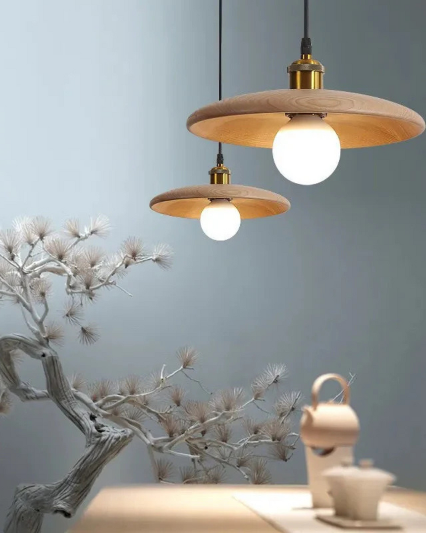 LumaNova Japandi Pendant Light for living room decor - OpalDwell