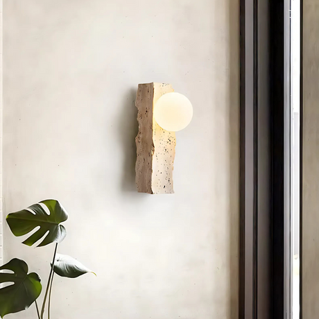 Stone Wall Sconce for Hallway Accent Lighting