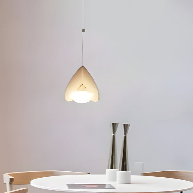 NovaLume Linear Pendant Light in White Matte Metal