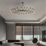 Gold and Black Chandelier Dimension Diagram