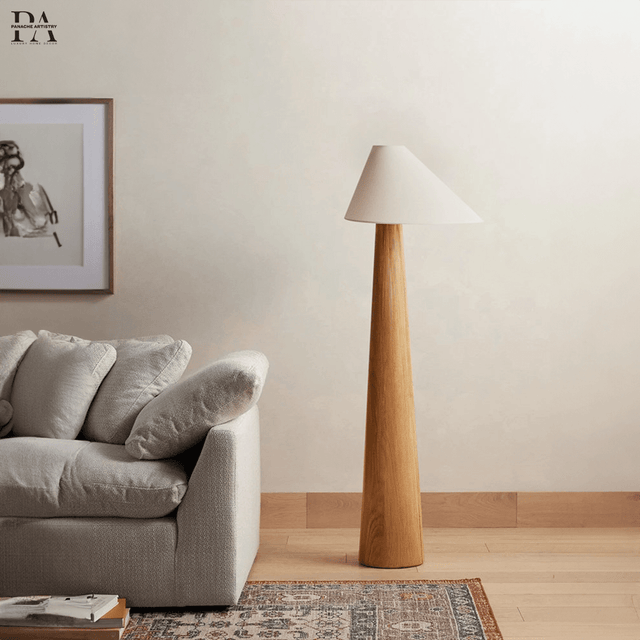 Wood Floor Lamp LED Warm Ambient Glow – Tala Collection