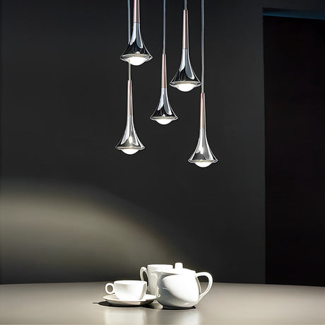 Aurelia AquaDrop Pendant Light Full Fixture View - OpalDwell
