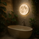 Moon lamp color temperature adjustment close-up