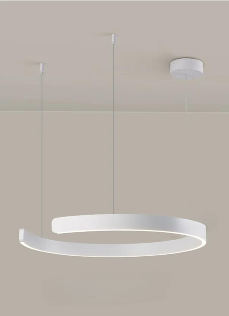 Round LED Chandelier Warm to Cool Color Temperature - OpalDwell