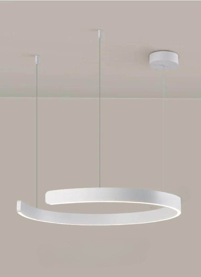 Round LED Chandelier Warm to Cool Color Temperature - OpalDwell