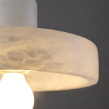 Marble Pendant Light with ambient lighting for dining room | OroDwell