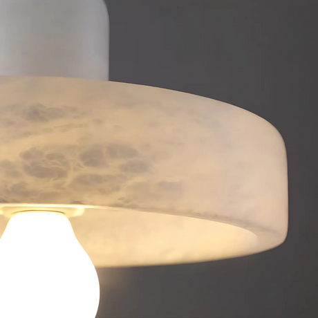 Marble Pendant Light with ambient lighting for dining room | OroDwell