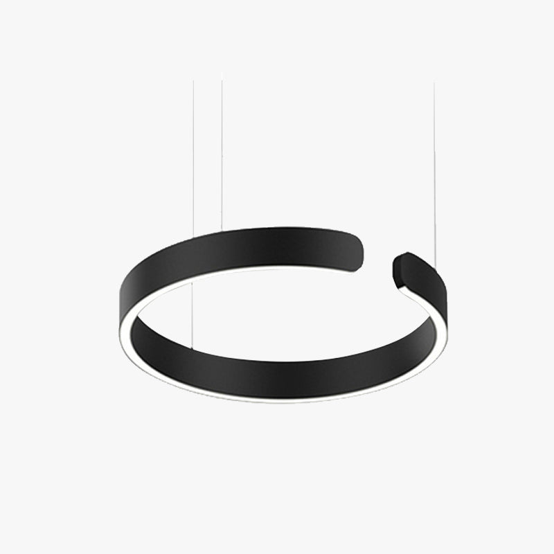 Round Pendant Light Warm Ambient Glow in Living Space