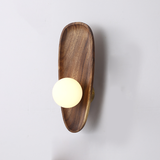 LumiVerde Wall Lamp with Organic Wood Texture