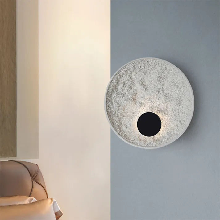 LunaSphere Resin Wall Lamp for living room | OroDwell