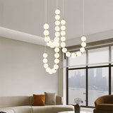 Layered Necklace Chandelier for Dining Room Lighting
