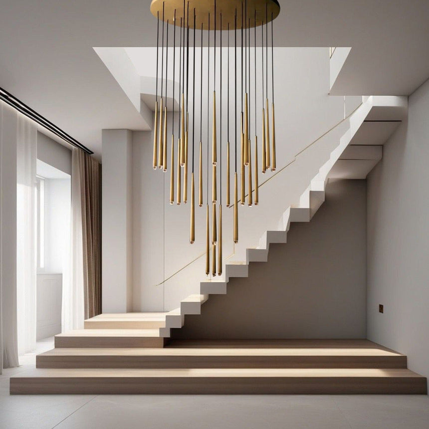 Crystal chandelier additional angle view
