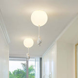 Balloon Pendant Light Bear Motif Close-Up Detail - OpalDwell