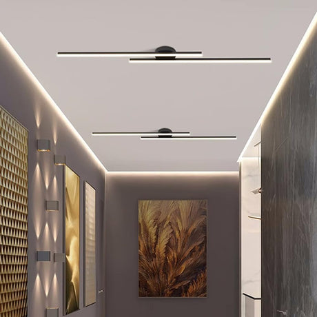 Slim ceiling light for hallway decor
