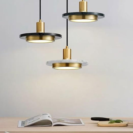 Minimalist Marble Pendant Light for Dining Room